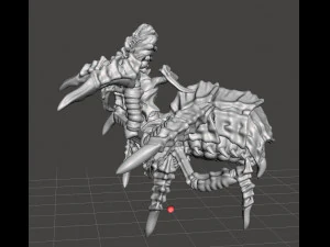 DRIDER WARRIOR MINIATURE MODEL FOR FANTASY GAMES DND RPG 3D Print Model