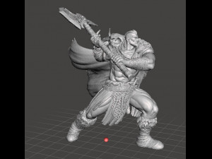 NORTHMAN BARBARIAN HERO MINIATURE MODEL FOR GAMES DND RPG 3D 打印模型