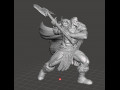 NORTHMAN BARBARIAN HERO MINIATURE MODEL FOR GAMES DND RPG 3D 打印模型