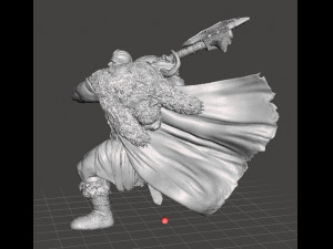 NORTHMAN BARBARIAN HERO MINIATURE MODEL FOR GAMES DND RPG Modello di stampa 3D