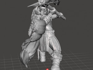 NORTHMAN BARBARIAN HERO MINIATURE MODEL FOR GAMES DND RPG Modello di stampa 3D