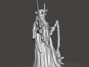 WITCH KING MINIATURE MODEL FOR FANTASY GAMES DND AND RPG 3D-Druckmodell