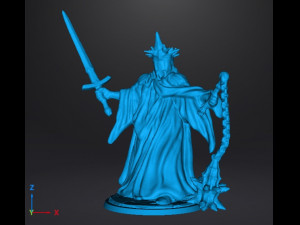 WITCH KING MINIATURE MODEL FOR FANTASY GAMES DND AND RPG 3D-Druckmodell
