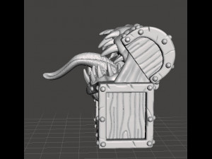MIMIC CHEST MINIATURE MODEL FOR FANTASY GAMES DND RPG Modèles 3D en vedette