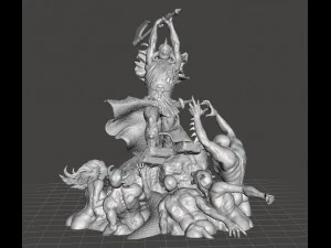 ДИЛЕР СМЕРТИ ИСКУССТВА ФИГУРКА СТАТУЯ ДИОРАМА МОДЕЛЬ ФАНТАЗИЯ КОЛЛЕКЦИОННАЯ 3D Принт Модель