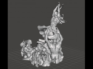 DEALER OF DEATH ART FIGURE STATUE DIORAMA MODEL FANTASY COLLECTIBLE 3Dプリントモデル