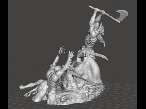 DEALER OF DEATH ART FIGURE STATUE DIORAMA MODEL FANTASY COLLECTIBLE 3Dプリントモデル