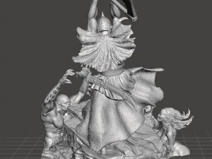 RIVENDITORE DI DEATH ART FIGURE STATUA DIORAMA MODELLO FANTASY DA COLLEZIONE Modello di stampa 3D