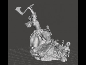 DEALER OF DEATH ART FIGURE STATUE DIORAMA MODEL FANTASY COLLECTIBLE 3Dプリントモデル