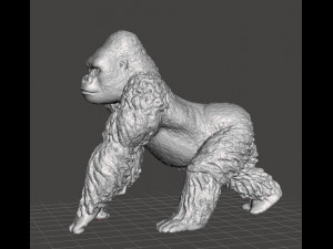 GORILLA PVC PLASTIC FIGURE TOY MODEL WILDLIFE Modelo de Impressão 3D