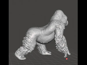 GORILLA PVC PLASTIC FIGURE TOY MODEL WILDLIFE 3D Print Model