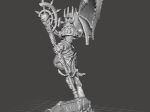 DEMONETTE QUEEN OF CHAOS MINIATURE MODEL FOR GAMES RPG DND 3D Принт Модель