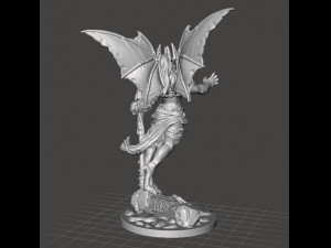 DEMONETTE QUEEN OF CHAOS MINIATURE MODEL FOR GAMES RPG DND 3D Принт Модель