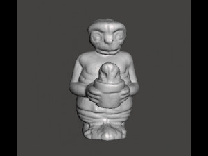 ET WITH ICE CREAM 1982 PVC PLASTIC GASHAPON TOY FIGURE ALIEN Modelo de Impressão 3D