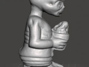 ET WITH ICE CREAM 1982 PVC PLASTIC GASHAPON TOY FIGURE ALIEN 3D Print Model