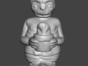 ET WITH ICE CREAM 1982 PVC PLASTIC GASHAPON TOY FIGURE ALIEN Model do druku 3D
