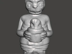 ET WITH ICE CREAM 1982 PVC PLASTIC GASHAPON TOY FIGURE ALIEN 3D Print Model