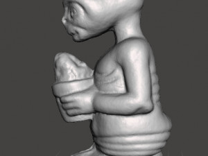 ET WITH ICE CREAM 1982 PVC PLASTIC GASHAPON TOY FIGURE ALIEN Model do druku 3D