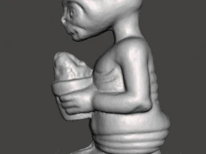 ET WITH ICE CREAM 1982 PVC PLASTIC GASHAPON TOY FIGURE ALIEN 3D Print Model
