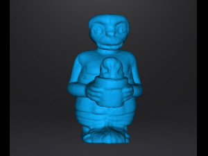 ET WITH ICE CREAM 1982 PVC PLASTIC GASHAPON TOY FIGURE ALIEN Model do druku 3D