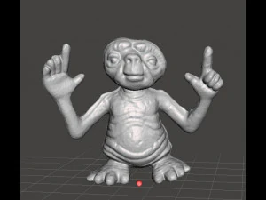 ET 1982 PVC KUNSTSTOFF GASHAPON SPIELZEUGFIGUR ALIEN 3D Druckmodell