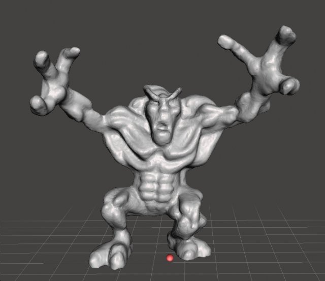 MIGHTYMAX ROCK MONSTER 1992 PVC PLASTIC FIGURE MINIATURE TOY Modello di stampa 3D .c4d .max .obj .3ds .fbx .stl .blend 