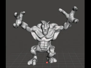 MIGHTYMAX ROCK MONSTER 1992 MINIATUROWA FIGURKA Z PCV Model do druku 3D