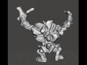 MIGHTYMAX ROCK MONSTER 1992 PVC PLASTIC FIGURE MINIATURE TOY Modello di stampa 3D