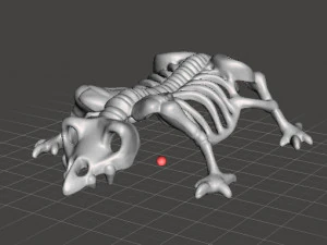 MIGHTYMAX SKELETON MONSTER 1992 GIOCATTOLO IN MINIATURA CON FIGURA IN PVC Modello di stampa 3D