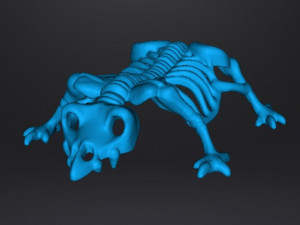MIGHTYMAX SKELETON MONSTER 1992 PVC FIGURE MINIATURE TOY Modèles 3D en vedette