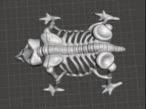 MIGHTYMAX SKELETON MONSTER 1992 PVC FIGURE MINIATURE TOY Modèles 3D en vedette