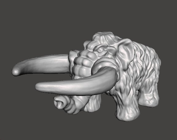MIGHTYMAX WOOLY MAMMOTH 1992 PVC FIGURE MINIATURE TOY Modèles 3D en vedette .c4d .max .obj .3ds .fbx .stl .blend 