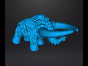 MIGHTYMAX WOOLY MAMMOTH 1992 PVC FIGURE MINIATURE TOY Modèles 3D en vedette