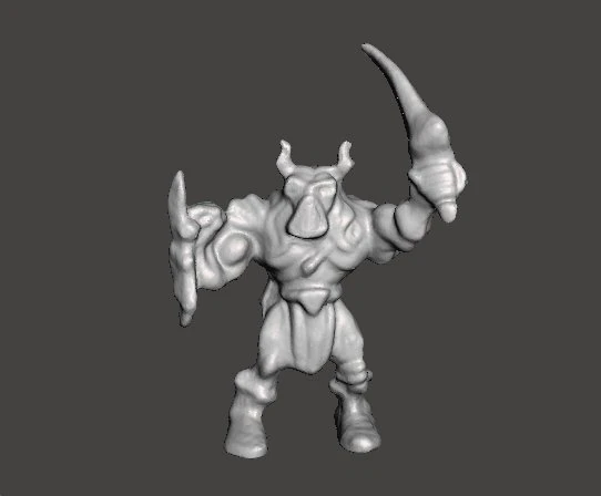 MIGHTY MAX WARMONGER 1992 PVC FIGURE MINIATURE WARLORD 3D Print Model .c4d .max .obj .3ds .fbx .stl .blend 