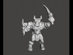 MIGHTY MAX WARMONGER 1992 PVC FIGURE MINIATURE WARLORD 3D 打印模型
