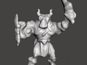 MIGHTY MAX WARMONGER 1992 PVC FIGURE MINIATURE WARLORD 3D 프린트 모델