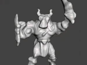 MIGHTY MAX WARMONGER 1992 PVC FIGURE MINIATURE WARLORD 3D Print Model