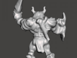 MIGHTY MAX WARMONGER 1992 PVC FIGURE MINIATURE WARLORD 3D 프린트 모델