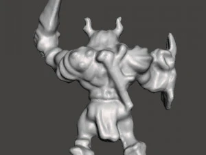 MIGHTY MAX WARMONGER 1992 PVC FIGURE MINIATURE WARLORD 3D Print Model