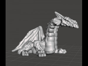 MIGHTYMAX TWO HEADED DRAGON 1992 PVC FIGURE MINIATURE TOY 3D Print Model