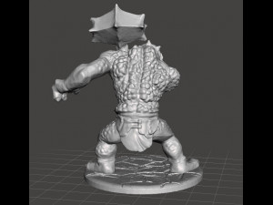 CAVE TROLL MINIATURE MODEL FOR FANTASY GAMES DnD AND RPG 3D Print Model