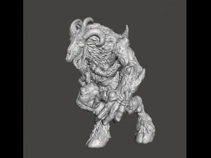 WENDIGO WOOD SPIRIT ABOMINATION MINIATURE MODEL FOR FANTASY GAMES DND RPG 3D Print Model