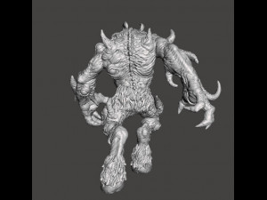 WENDIGO WOOD SPIRIT ABOMINATION MINIATURE MODEL FOR FANTASY GAMES DND RPG 3D Print Model