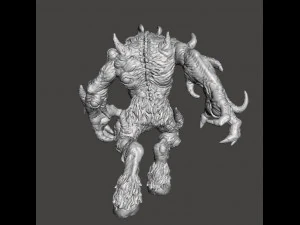 WENDIGO WOOD SPIRIT ABOMINATION MINIATURE MODEL FOR FANTASY GAMES DND RPG 3D Print Model