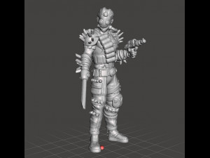 CYBERPUNK CYBORG ASSASSIN MINIATURE MODEL FOR SCIFI GAMES AND RPG 3Dプリントモデル