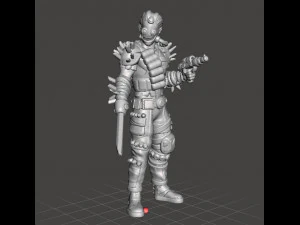 SCIFI OYUNLARI VE RPG İ&Ccedil;İN CYBERPUNK CYBORG ASSASSIN MİNYAT&Uuml;R MODELİ 3D Baskı Modeli
