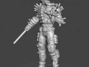 CYBERPUNK CYBORG ASSASSIN MINIATURE MODEL FOR SCIFI GAMES AND RPG 3D Print Model
