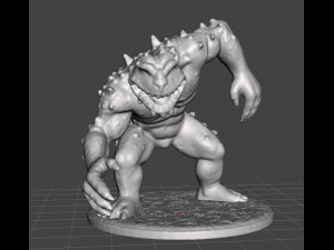 SLAAD FROG CREATURE MINIATURE MODEL FOR FANTASY GAMES DND AND RPG 3D Print Model