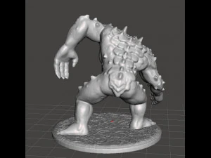 SLAAD FROG CREATURE MINIATURE MODEL FOR FANTASY GAMES DND AND RPG 3D Print Model