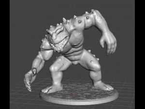 SLAAD FROG CREATURE MINIATURE MODEL FOR FANTASY GAMES DND AND RPG 3D Print Model
